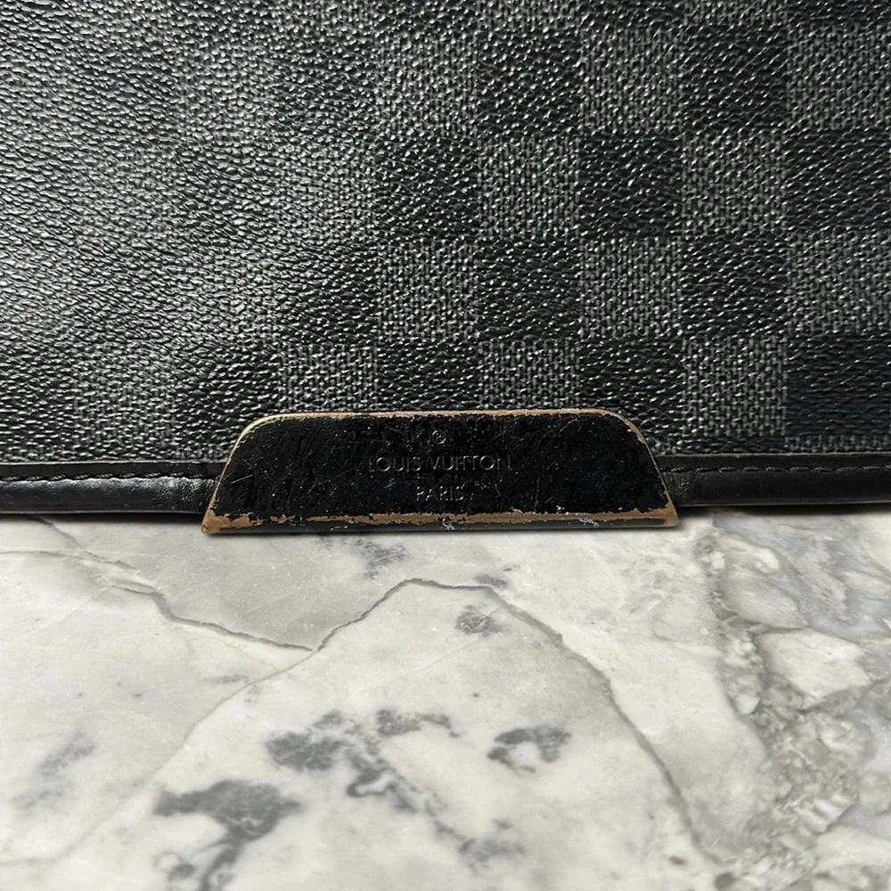 Authentic Louis Vuitton Damier Graphite Shoulder Bag MM Messenger bag